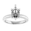 ORLA Lab Grown Diamond Solitare Engagement Ring Setting for Pear Stones