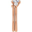VARDA 14K Rose Gold Oval Lab Grown Diamond Engagement Ring