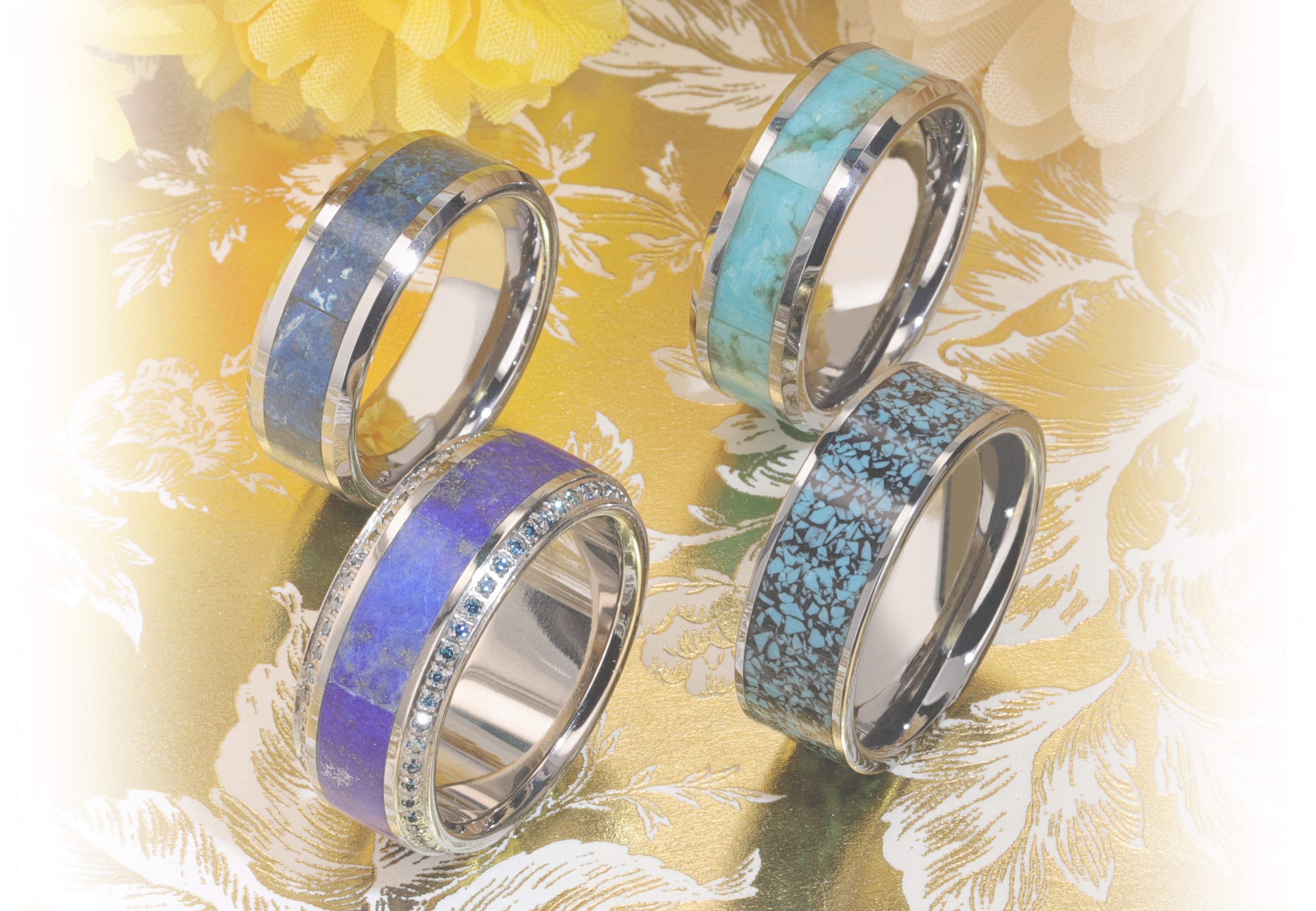 Stone Inlay Rings – Larson Jewelers
