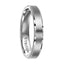 CATRIONA Women's Beveled Tungsten Ring with Brush Finished Center by Triton Rings - 4 mm - Larson Jewelers