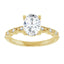 GIANNA 14K Yellow Gold Oval Lab Grown Diamond Engagement Ring