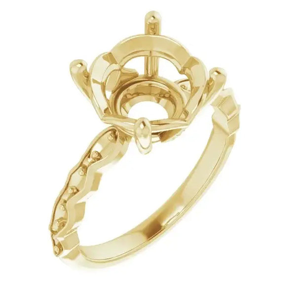 GIANNA Lab Grown Diamond Engagement Ring Setting for Round Stones - Larson Jewelers