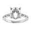 GIANNA Lab Grown Diamond Engagement Ring Setting for Oval Stones