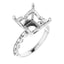 GIANNA Lab Grown Diamond Engagement Ring Setting for Square Stones