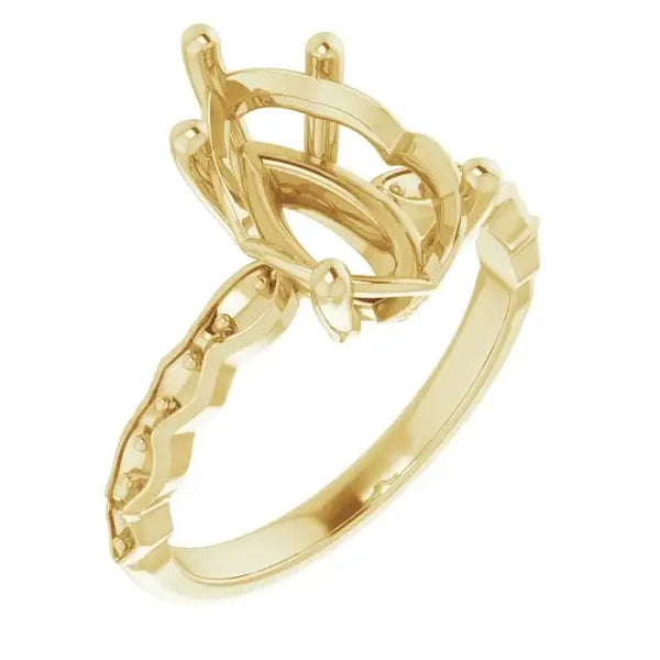 GIANNA Lab Grown Diamond Engagement Ring Setting for Marquise Stones - Larson Jewelers