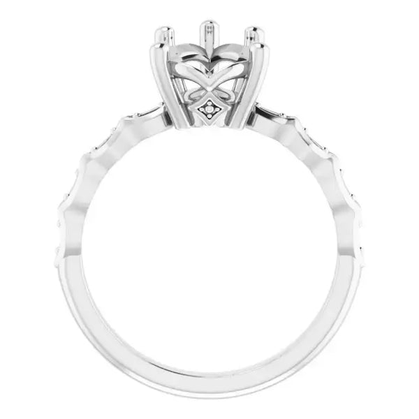 GIANNA Lab Grown Diamond Engagement Ring Setting for Marquise Stones - Larson Jewelers