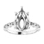 GIANNA Lab Grown Diamond Engagement Ring Setting for Marquise Stones