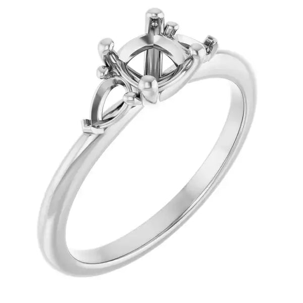 BUTTERCUP Lab Grown Diamond Engagement Ring Setting for Cushion Stones - Larson Jewelers