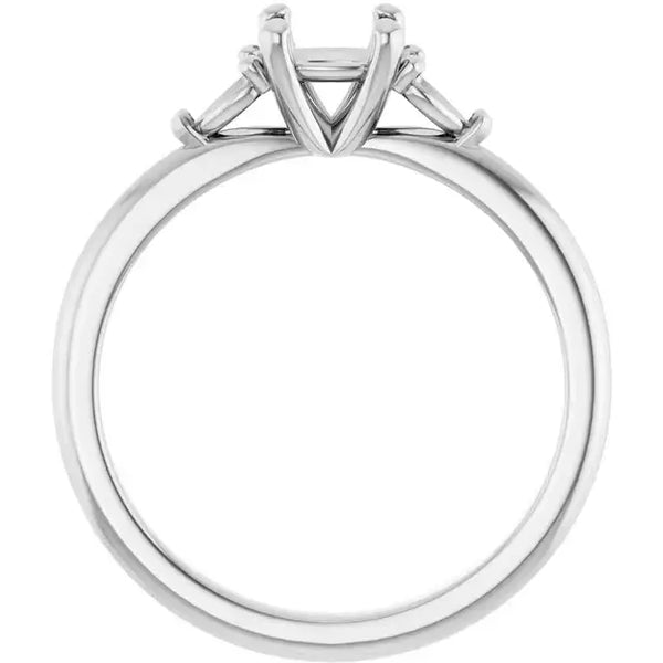 BUTTERCUP Lab Grown Diamond Engagement Ring Setting for Cushion Stones - Larson Jewelers