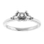 BUTTERCUP Lab Grown Diamond Engagement Ring Setting for Cushion Stones