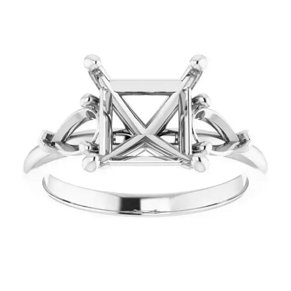 BUTTERCUP Lab Grown Diamond Engagement Ring Setting for Square Stones - Larson Jewelers