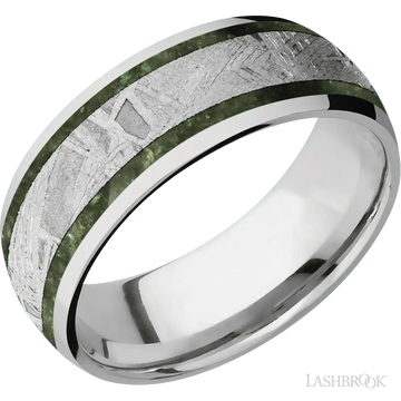 Titanium with Polish Finish - 8MM - Larson Jewelers