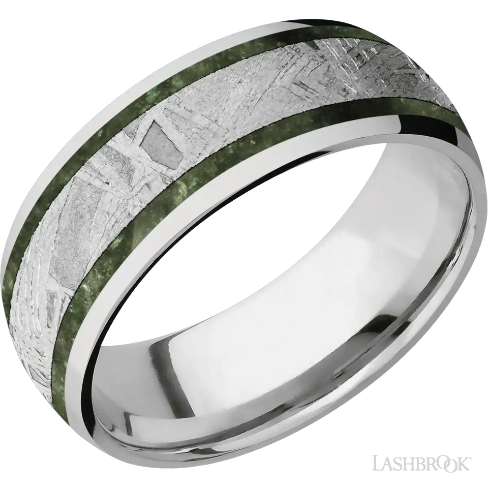 Titanium with Polish Finish - 8MM - Larson Jewelers