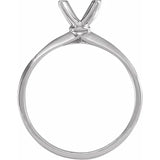 Anillo de compromiso con diamantes de laboratorio FIONA para piedras redondas