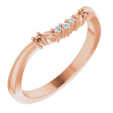14K Rose Matching Band Mounting