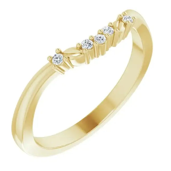 14K Yellow Matching Band Mounting