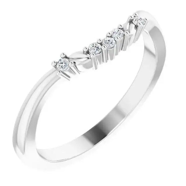 14K White Matching Band Mounting