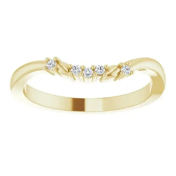 14K Yellow Matching Band Mounting