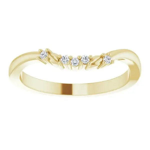 14K Yellow Matching Band Mounting