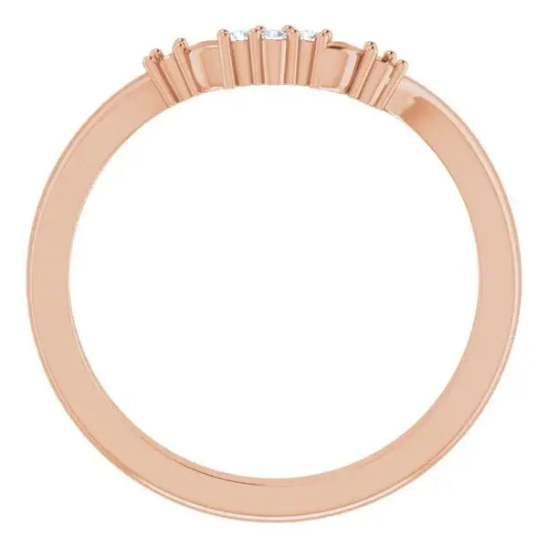 14K Rose Matching Band Mounting