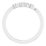 14K White Matching Band Mounting