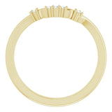 14K Yellow Matching Band Mounting