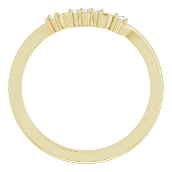 14K Yellow Matching Band Mounting