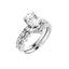 GIANNA 14K White Gold Oval Lab Grown Diamond Engagement Ring