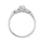 GILDA 18K White Gold Round Engagement Ring
