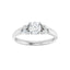 GILDA 18K White Gold Round Engagement Ring