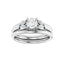 GILDA 18K White Gold Round Engagement Ring