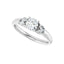 GILDA 18K White Gold Round Engagement Ring
