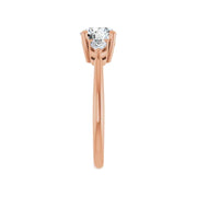IDALIA 14K Rose Gold Round Lab Grown Diamond Engagement Ring