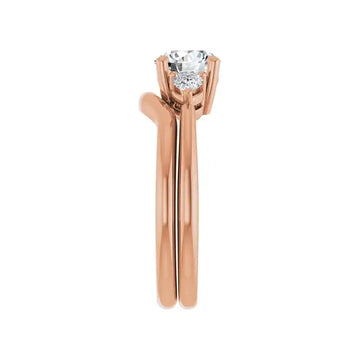 IDALIA 14K Rose Gold Round Lab Grown Diamond Engagement Ring - Larson Jewelers