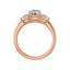 IDALIA 14K Rose Gold Round Lab Grown Diamond Engagement Ring
