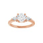 IDALIA 14K Rose Gold Round Lab Grown Diamond Engagement Ring