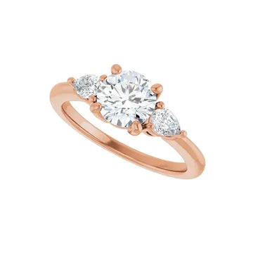 IDALIA 14K Rose Gold Round Lab Grown Diamond Engagement Ring - Larson Jewelers