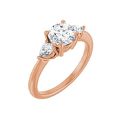 IDALIA 14K Rose Gold Round Lab Grown Diamond Engagement Ring