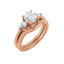 IDALIA 14K Rose Gold Round Lab Grown Diamond Engagement Ring
