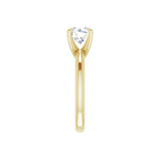 ORLA 18K Yellow Gold Round Lab Grown Diamond Solitare Engagement Ring