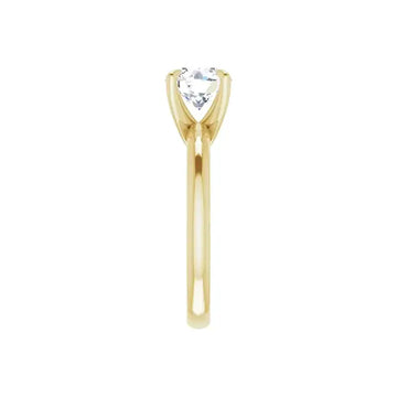 ORLA 18K Yellow Gold Round Lab Grown Diamond Solitare Engagement Ring - Larson Jewelers