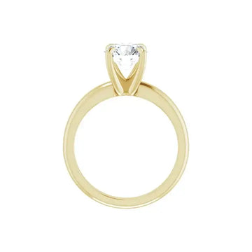 ORLA 18K Yellow Gold Round Lab Grown Diamond Solitare Engagement Ring - Larson Jewelers