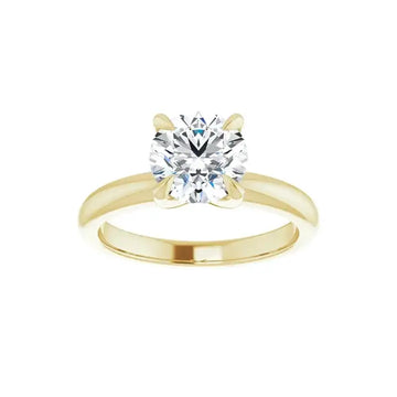ORLA 18K Yellow Gold Round Lab Grown Diamond Solitare Engagement Ring - Larson Jewelers