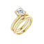 ORLA 18K Yellow Gold Round Lab Grown Diamond Solitare Engagement Ring
