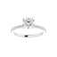 KIARA Silver Round Lab Grown Diamond Engagement Ring