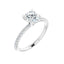 KIARA Platinum Round Lab Grown Diamond Engagement Ring