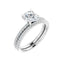 KIARA Platinum Round Lab Grown Diamond Engagement Ring