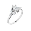 HAILEY Platinum Pear Cut Lab Grown Diamond Engagement Ring