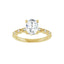 GIANNA 18K Yellow Gold Oval Lab Grown Diamond Engagement Ring