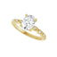 GIANNA 18K Yellow Gold Oval Lab Grown Diamond Engagement Ring